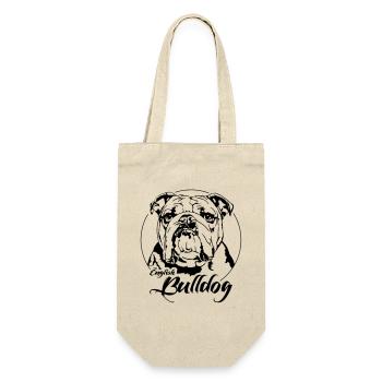 ENGLISH BULLDOGGE English Bulldog Wilsigns Dogs - Gift Bag for Bottles - nature - Front