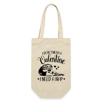 Rhodesian Ridgeback Valentinstag Hunde Wilsigns - Geschenkbeutel für Flaschen - Natur - Vorne