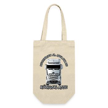 Dienstwagen ja, aber nur die Königsklasse - Geschenkbeutel für Flaschen - Natur - Vorne