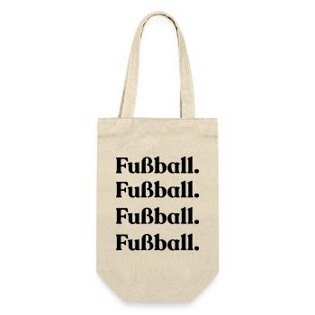 Fußball - Geschenkbeutel für Flaschen - Natur - Vorne