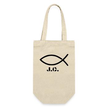 Christian fish (Christianity) with lettering - Gift Bag for Bottles - nature - Front