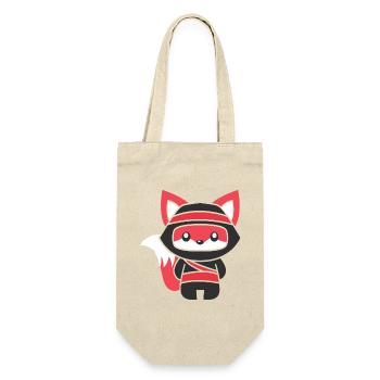 inimalistic ninja fox - Gift Bag for Bottles - nature - Front