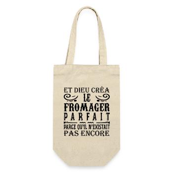 Fromager Cadeau Drôle Fromage Fromagerie - Sac à bouteille - nature - Devant