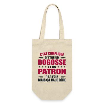 It's Hard To Be A Bogosse And A - Gift Bag for Bottles - nature - Front