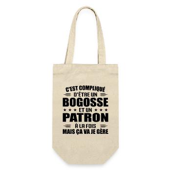 It's Hard To Be A Bogosse And A - Gift Bag for Bottles - nature - Front