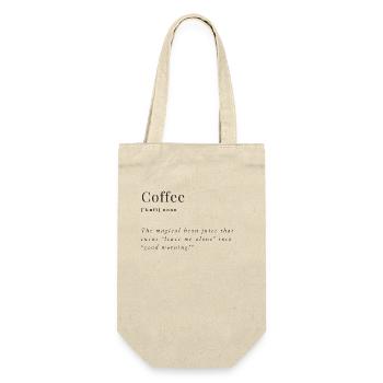 Funny Morning Coffee Definition Tee - Gift Bag for Bottles - nature - Front