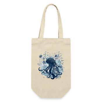 Der Oktopus - Geschenkbeutel für Flaschen - Natur - Vorne