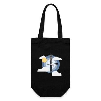 Faucon pèlerin - Sac à bouteille - noir - Devant