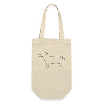 Chien dessiné - Sac à bouteille - nature - Devant