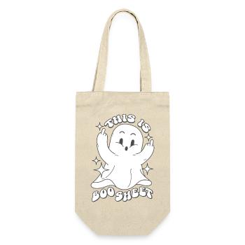 C’est Boo Sheet Ghost Funny Dictons Halloween - Sac à bouteille - nature - Devant