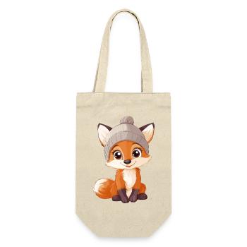 renard mignon mignon bébé enfants animal dessin animé - Sac à bouteille - nature - Devant