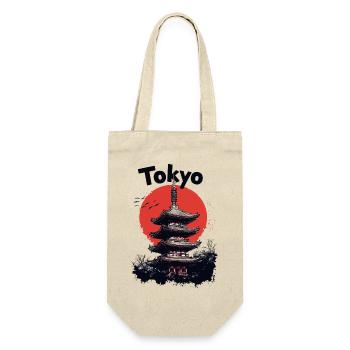 Tokyo Japan Pagoda City Skyline Sun Mountain - Gift Bag for Bottles - nature - Front