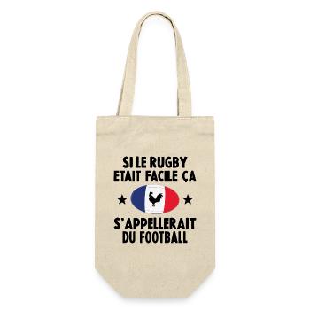 Si Le Rugby etait Facile ca s'appellerait du Foot - Sac à bouteille - nature - Devant