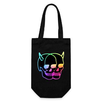 Demons - Skulls - Gift Bag for Bottles - black - Front
