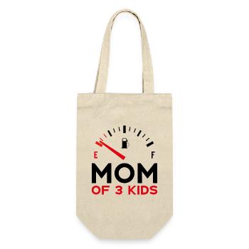 MAMAN DE 3 ENFANTS FÊTE DES MÈRES - Sac à bouteille - nature - Devant