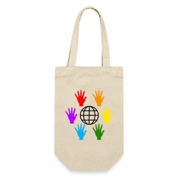 We Are The World LGBTQ Hands Common Tolerance - Gift Bag for Bottles - nature - Front