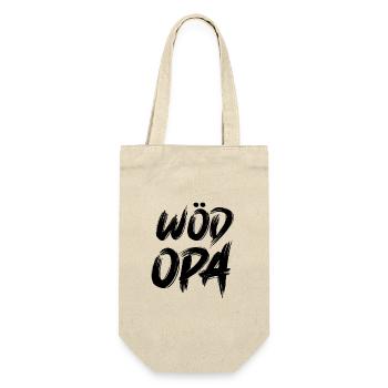 Wöd Opa Österreich Oma tolle Oma beste Oma - Geschenkbeutel für Flaschen - Natur - Vorne