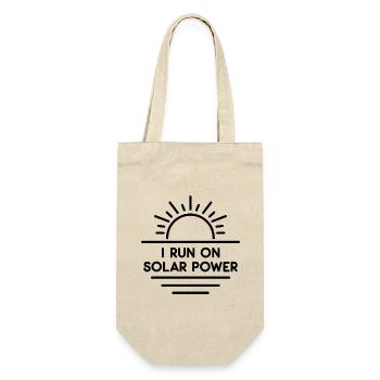 I run on Solar Power - Gift Bag for Bottles - nature - Front