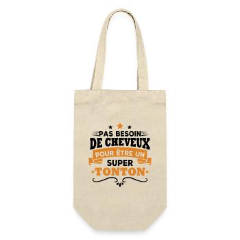 Pas besoin de cheveux pour être un super tonton - Sac à bouteille - nature - Devant