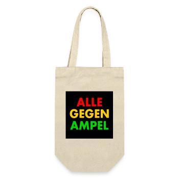 Alle gegen ampel - Geschenkbeutel für Flaschen - Natur - Vorne