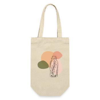 Fiole avec plante line art - Sac à bouteille - nature - Devant