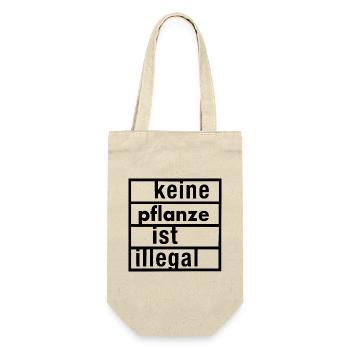 keine pflanze ist illegal - Geschenkbeutel für Flaschen - Natur - Vorne