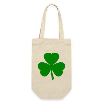 Irland st patricks day kleeblatt - Geschenkbeutel für Flaschen - Natur - Vorne