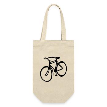 Bicycle Bicycle Messenger Bicycle Riding Bicycle Tour - Gift Bag for Bottles - nature - Front