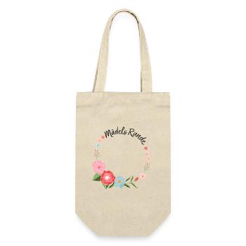 Girls' round - Gift Bag for Bottles - nature - Front
