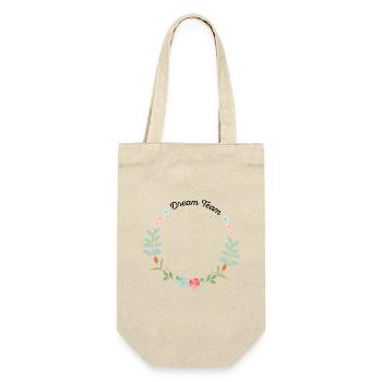 Dream Team - Geschenkbeutel für Flaschen - Natur - Vorne