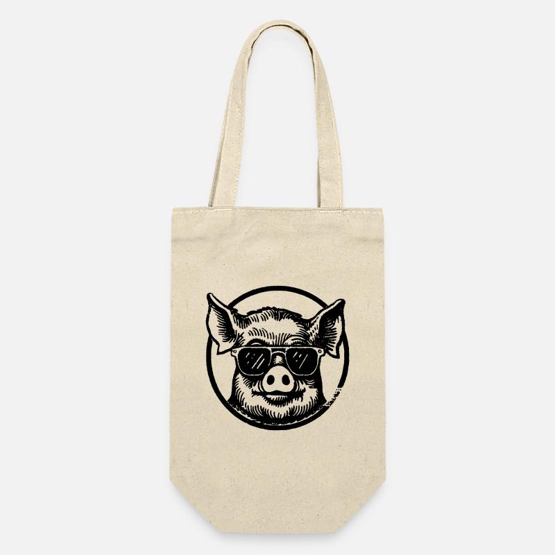 Cochon Cochon - Sac à bouteille - nature