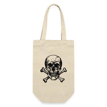 Skull Pirate - Gift Bag for Bottles - nature - Front