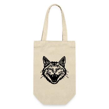 Cat Cats Cat Lady Cat Lover Cat Face - Gift Bag for Bottles - nature - Front