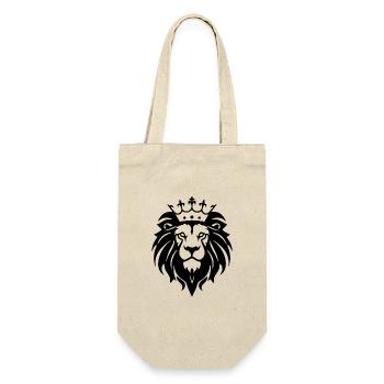 Lion Lion Head - Gift Bag for Bottles - nature - Front