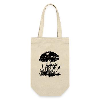 Mushroom Mushroom Picker - Gift Bag for Bottles - nature - Front