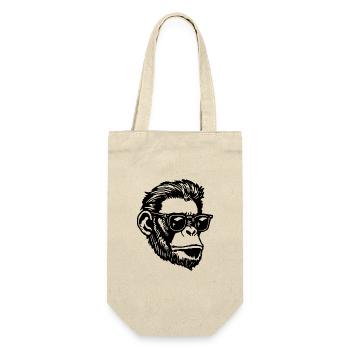 Monkey Monkey Monkey Face - Gift Bag for Bottles - nature - Front