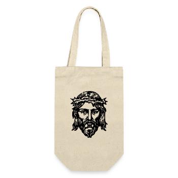 Jesus Christus - Geschenkbeutel für Flaschen - Natur - Vorne