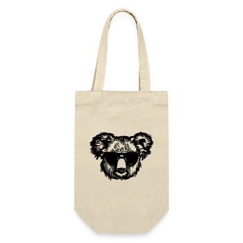 Koala - Geschenkbeutel für Flaschen - Natur - Vorne