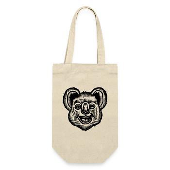 Koala - Geschenkbeutel für Flaschen - Natur - Vorne