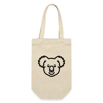 Koala - Geschenkbeutel für Flaschen - Natur - Vorne