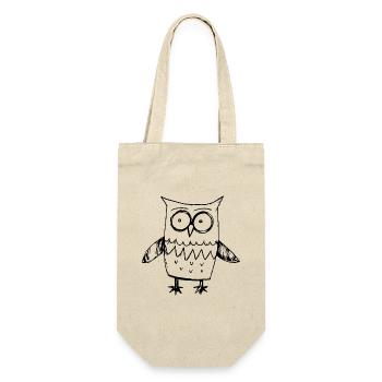 Owl Owls Bird - Gift Bag for Bottles - nature - Front