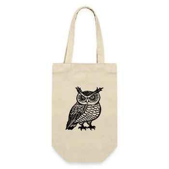 Owl Owls Bird - Gift Bag for Bottles - nature - Front