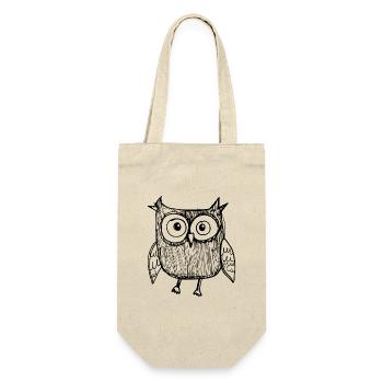 Owl Owls Bird - Gift Bag for Bottles - nature - Front