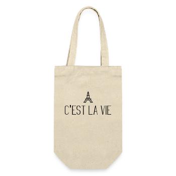 C'est la vie - Gift Bag for Bottles - nature - Front
