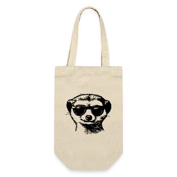 Meerkat - Gift Bag for Bottles - nature - Front
