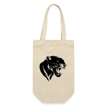 Panther - Geschenkbeutel für Flaschen - Natur - Vorne