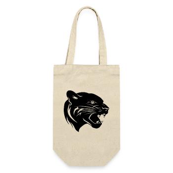 Panther - Geschenkbeutel für Flaschen - Natur - Vorne