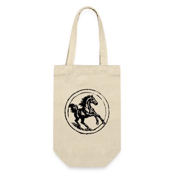 Horse Horses Riding Rider Rider - Gift Bag for Bottles - nature - Front