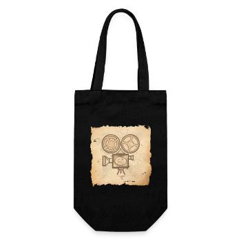 Projecteur de film vintage Réalisateur Acteur - Sac à bouteille - noir - Devant