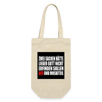 FCK AFD - Gegen Rechts - gegen nazis - moskitos - Geschenkbeutel für Flaschen - Natur - Vorne